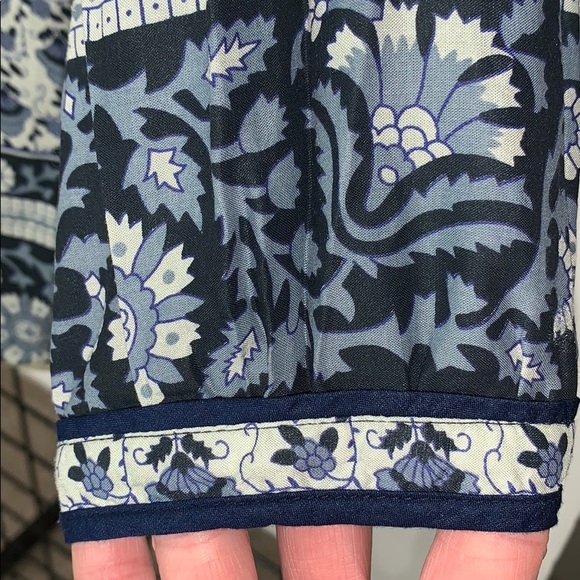 LUCKY BRAND 3/4 Sleeve Viscose Boho Top XS - Picture 4 of 7